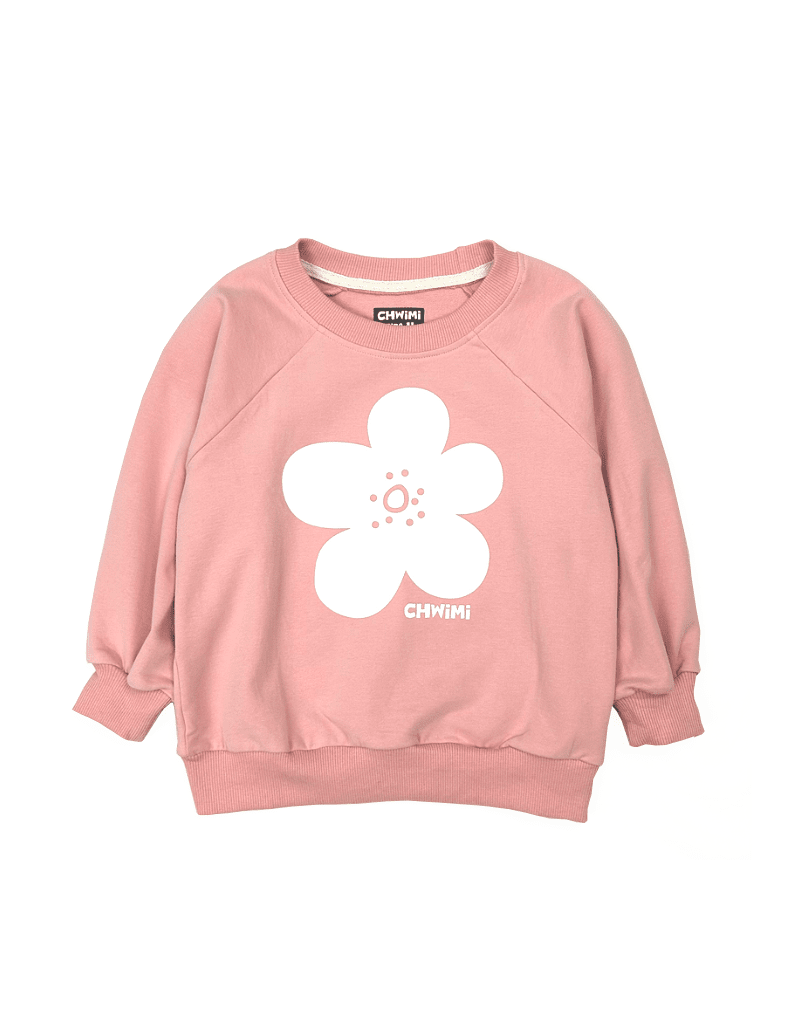 Flower Logo Sweatshirt Pink