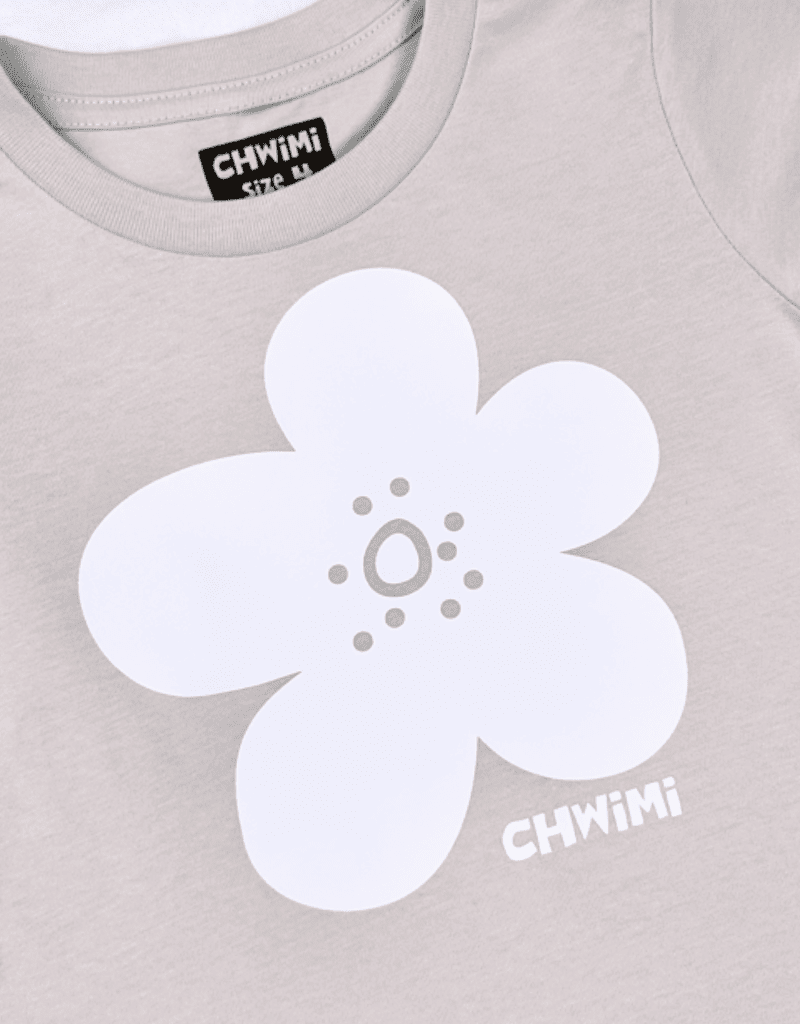 Flower Logo Tee Oatmeal